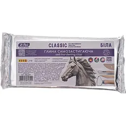 Глина самозастигаюча ZiBi Classic 500 г біла (ZB.6291)