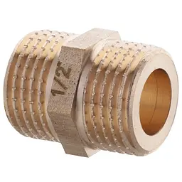 Ніпель Koer Kf.N06A - 1/2'' (під прокладку) без нікелю KR3024