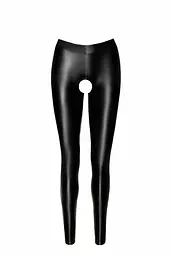 Легінси Noir Handmade F304 Taboo, M, black, під латекс, відкриті сідниці та промежина - мініатюра 4