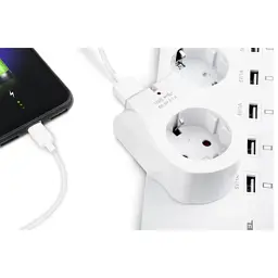 Зарядний пристрій REAL-EL 2*USB 10W (CS-25) - мініатюра 6