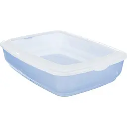 Туалет Trixie Brisko для котів з бортами пластиковий прозорий 31 x 10 x 43 см - мініатюра 3