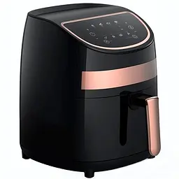 Аерофритюрниця Xiaomi Deerma Air Fryer KZ100 [DEM-KZ100] чорно-рожева [83657] - мініатюра 3