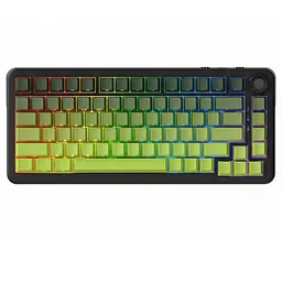 Ajazz AK820 MAX Plus Tri-Mode — 75% механічна клавіатура, Зелений - мініатюра 2