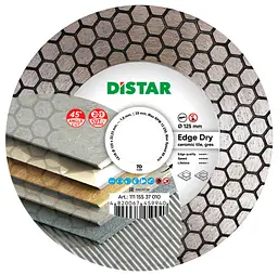Алмазний диск по кераміці Distar Edge Dry 1A1R 125x1.6x22.23 мм