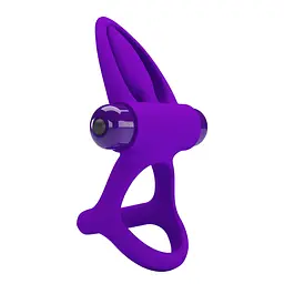 Ерекційне кільце Pretty Love Vibration Cock Ring 9.9 см фіолетовий - мініатюра 4