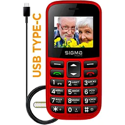 Мобільний телефон Sigma mobile Comfort 50 Easy Red (4827798585221) UA-UCRF [131384] - мініатюра 6