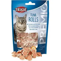 Ласощі для котів Trixie Premio Tuna Rolls шматочки з тунцем та куркою 50 г - мініатюра 3