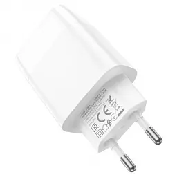 Зарядний пристрій 220 В 2 USB з кабелем USB Hoco з екраном - мініатюра 3