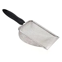 Совок-сито для котячого туалету з нержавіючої сталі 27x10x4,5 см (91510001) - мініатюра 2
