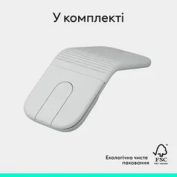 Миша Logitech Mobi Fold Wireless Mouse White (910-007631) - мініатюра 2
