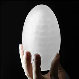 Мастурбатор яйце Lovetoy Giant Egg Grind Ripples Edition прозорий - мініатюра 12