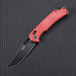Ніж складаний туристичний SRM Retriever 9203-MR2 (9 см) 10Cr / Micarta червоний - мініатюра 5