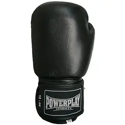 Рукавиці боксерські Power Play PP 3088, Black - 12 унцій - мініатюра 3