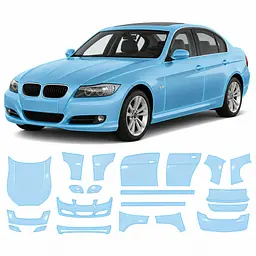 Антигравійна захисна бронеплівка за лекалами для BMW 3 Series E90 2005-2011 - повний кузов