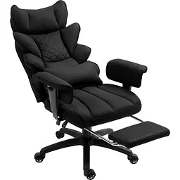 Офісне крісло GT Racer B-2511 Fabric Black [125572] - мініатюра 3