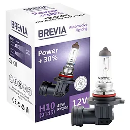 Галогенова лампа Brevia H10 12V 45W PY20d Power +30% CP(12050PC)
