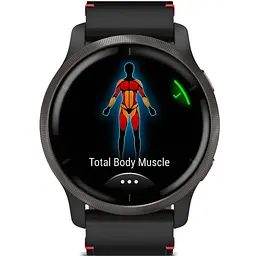 Смарт-годинник Garmin Venu 2 Slate with Black Leather Band (010-02430-21) - мініатюра 7