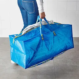 Сумка IKEA велика господарська для зберігання та переїзду, 76 л, синя, 73×35×30 см - мініатюра 7