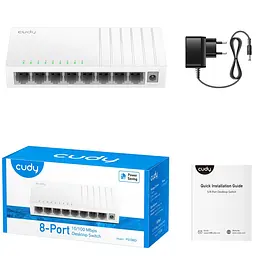 Комутатор Cudy FS108D, 8 портовий Desktop Switch - мініатюра 3