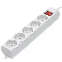 Мережевий фільтр Gembird (SPG5-G-10G-PRO) 3m Grey 16А - мініатюра 2