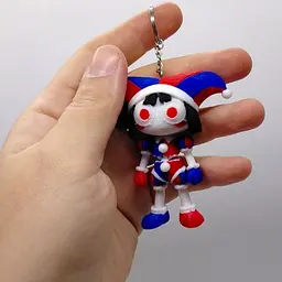 Брелоки 3D FLEXI POMNI / Помні Цифровий Цирк (The Amazing Digital Circus) KEYCHAIN 3D-друк - мініатюра 3