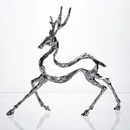 Декоративна фігурка Yiwu Reindeer 30х8х29 см металева статуетка колекційна для дому декор на камін HP-7-9 - мініатюра 7