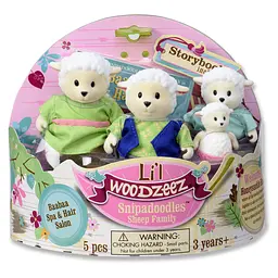 Набір фігурок Lil Woodzeez Сім'я овечок, з книжкою (6159M) - мініатюра 6