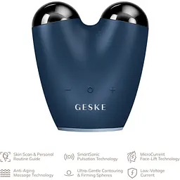 Підтягувач обличчя Geske MicroCurrent Face-Lifter 6 в 1 мікрострумовий темно-синій - мініатюра 4