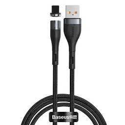 Кабель Baseus USB Lightning Magnetic 2.4 A Zinc color 1 m - мініатюра 5