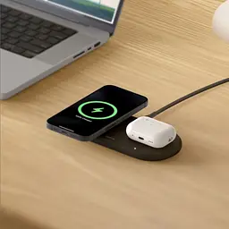 Зарядное устройство беспроводное 2 в 1 Belkin Qi2 Pad 15W Black - мініатюра 8