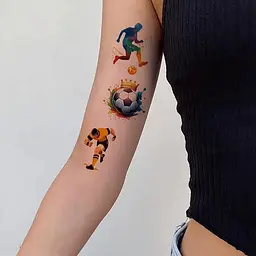 Набір дитячих тимчасових тату Футбол №1 Fresh Tattoo football-tattoo-mini-set- 10 штук по 12*7 см - мініатюра 3