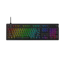 Клавіатура механічна Alloy Rise 106key, Red, USB-A, EN/UA, RGB, чорний HyperX teh0013885 - мініатюра 2