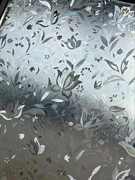 Самоклеюча плівка на скло рулон 2 м вітражна, квіти - мініатюра 8