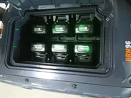 Газонокосарка акумуляторна самохідна з сидінням GTM BRM96 KIT (96 см, 35-115 мм, GTM 40+40 В, 160 кг) - мініатюра 6