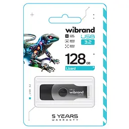 Flash Wibrand USB 3.2 Gen1 Lizard 128GB Black - мініатюра 3