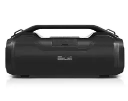 Колонка портативна 2.0 REAL-EL X-747 Black, 2 x 25 Вт, пластиковий корпус, Bluetooth, MicroSD / USB, IPX5, живлення від акумулятора, 2x3600мА * год, керування зверху - мініатюра 4