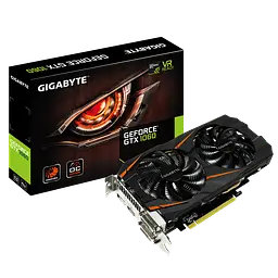 Відеокарта GeForce GTX 1060 6GB Gigabyte WindForce OC (GV-N1060WF2OC-6GD) Б/В - мініатюра 1