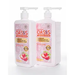 Мило рідке Nata-Oasis з ароматом полуниці, з дозатором, 1000 мл - мініатюра 4