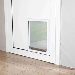 Двері Trixie для собак та котів FreeDog пластикові M/XL 39x45 см/33-40 см білі (3879) - мініатюра 4