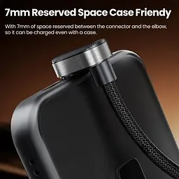 Кабель Toocki ігровий U-подібний 180 USB Type-C to Type-C 100W кутовий з швидкою зарядкою 20V - мініатюра 6