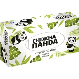 Уцінка. Серветки косметичні Сніжна Панда 150 шт. - мініатюра 7