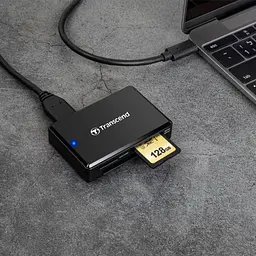 Кардридер TRANSCEND Cardreader TS-RDC8K2 3.1 Gen 1 Type-C Multi Card Black - мініатюра 6