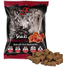 Напіввологі ласощі для собак Alpha Spirit Snacks Prosciutto, кубики з прошуто, 50 г - мініатюра 2