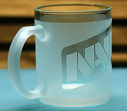 Скляна чашка 320мл NAVI з гравіюванням НАВІ  подарунок для фаната кіберспорту - мініатюра 2