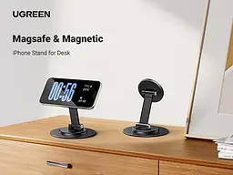 Магнітна підставка UGREEN LP862 для телефону Magsafe для iPhone 15 14 13 Pro Max Xiaomi Samsung Huawei Обертання на 360° (55998) - мініатюра 6