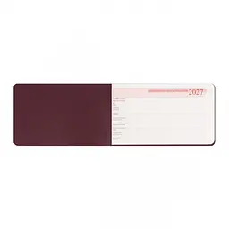 Щотижневик Leo Planner 2027 Clarity 10х17 см м'який 128 сторінок винний (252787) - мініатюра 5