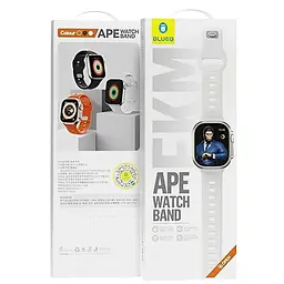 Ремінець BlueO Fluoro Rubber Sport для Apple Watch 42(ser.1-3)/44/45/46/49mm Black - мініатюра 6