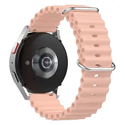 Ремінець для Samsung Galaxy Watch 6 40mm 6 44mm - рожевий ширина кріплення 20мм силікон Watchbands Hump (W22-3WB25565030) - мініатюра 2