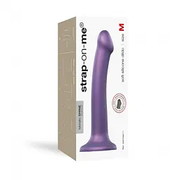 Фалоімітатор Strap-On-Me Mono Density 18 см фіолетовий - мініатюра 5