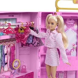 Портативна шафа-гардеробна для ляльки Barbie Deluxe Style Гардероб мрії (JJP01) - мініатюра 8